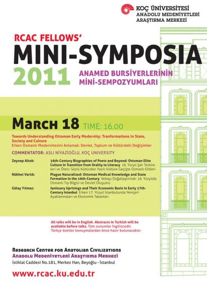 2011 ANAMED Bursiyerlerinin Mini Sempozyumları